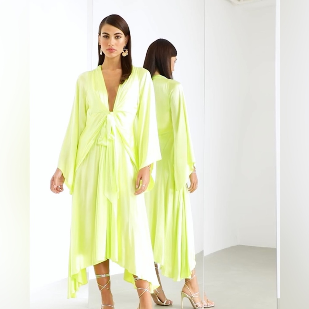 Lime MIDI dress